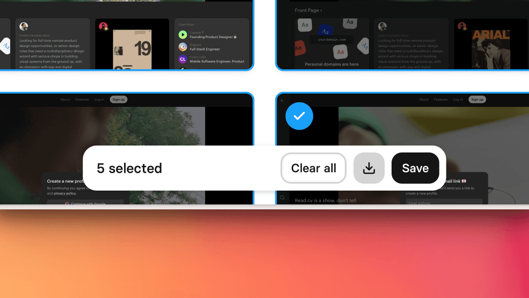 Cover image for Improved screens selector