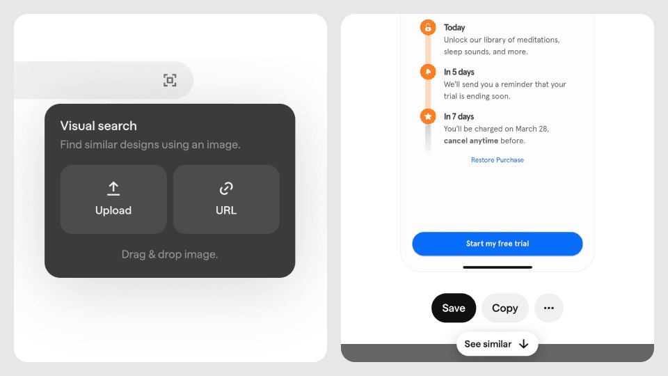 Cover image for Visual search and similar screens